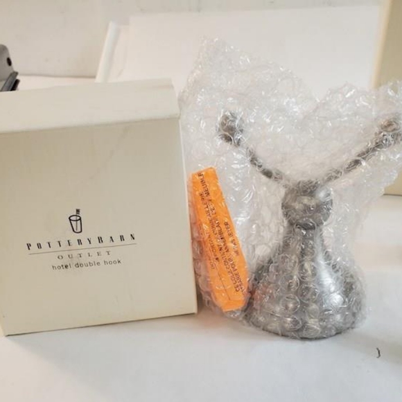 Pottery Barn Bath Pottery Barn Mercer Hotel Double Hooksatin Nickel